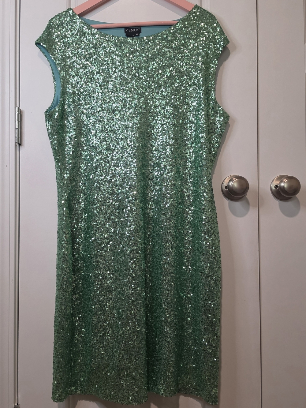 Venus Sequin Cap Sleeve Dress Size XL